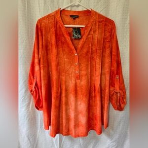 NWT Ava & Grace Bright Orange Blouse